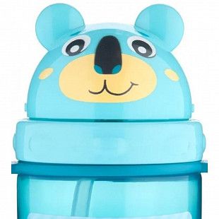 Поильник Canpol babies Hello Little с силиконовой трубочкой 9м+ 400 мл (56/500_tur) turquoise