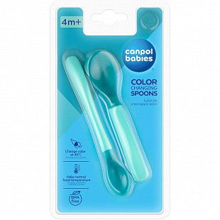Набор ложек Canpol babies Меняющие цвет 2шт (9/581_tur)