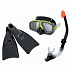 Набор для плавания Intex (маска, трубка, ласты) Surf Rider Sports 55959