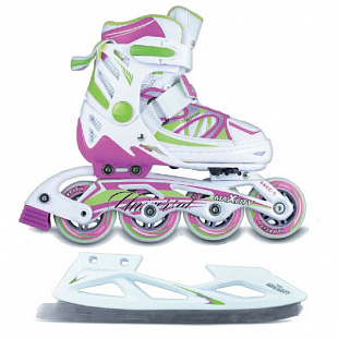 Коньки хоккейные Maxcity Universal Girl Lime