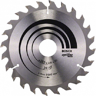 Диск пильный Bosch 165х3 см 24 зуба 2608640602