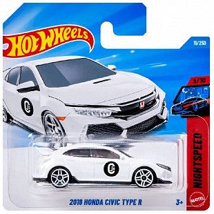 Машинка Hot Wheels Базовой коллекции 2018 Honda Civic Type R 11/250 (5785 JJH88) mainline 2025