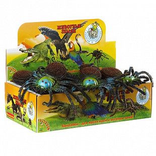 Набор животных Bondibon "Ребятам о Зверятах", пауки-пищалки ВВ1627