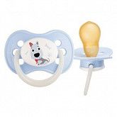Пустышка Canpol babies Cute Animals Латексная Круглая 6-18 мес. (22/594) blue