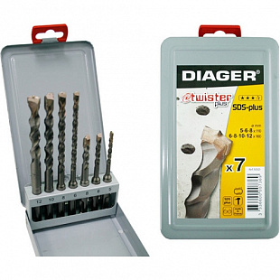 Сверла по бетону Diager SDS-Plus Twister 0,5-1,2 см 105D
