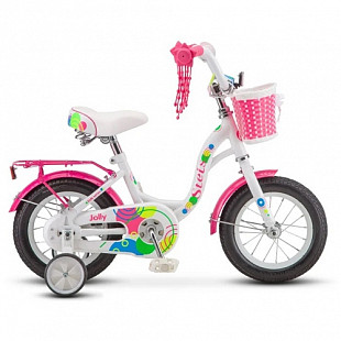 Велосипед Stels Jolly 12" V010 (2020) white/pink