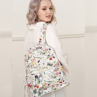 Рюкзак городской Ors Oro ORS-0108 /4 flowers/white