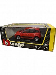 Машинка Bburago 1:24 Fiat Nuova Panda (18-22123) red