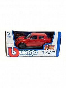 Машинка Bburago 1:43 Nissan Juke-R (18-30000/18-30136) red