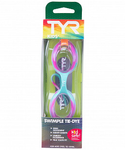 Очки для плавания TYR Kids Swimple Tie Dye LGSWTD/169 pink