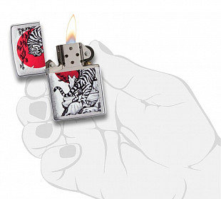 Зажигалка Zippo Asian Tiger Design 29889