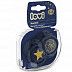 Пустышка силиконовая LOVI  Stardust симметричной формы, динамическая, 3-6 мес., 2шт. (22/893_blue)