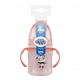 Поильник Canpol babies Easy Start EXOTIC ANIMALS с силиконовым носиком 6м+ 120 мл (35/207) pink