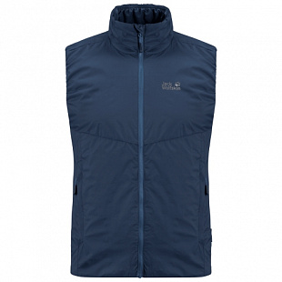 Ветрозащитный утепленный жилет мужской Jack Wolfskin Opouri Peak Vest M dark indigo