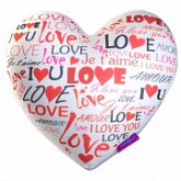 Мягкая игрушка Мнушки Сердце 3D "Граффити" white T2825C1701A107WH