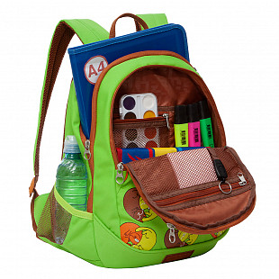 Рюкзак школьный GRIZZLY RD-041-3 /3 light green