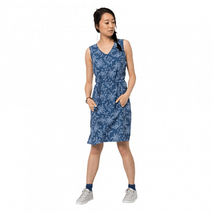 Платье летнее женское Jack Wolfskin Tioga Road Print Dress ocean wave all over