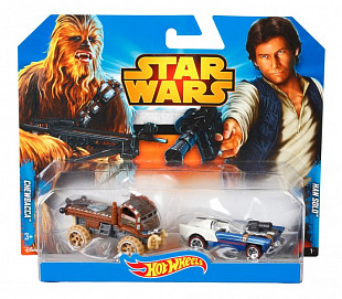 Набор машинок Hot Wheels Звездные войны Чубакка и Хан Соло (CGX02)