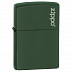 Зажигалка Zippo Green Matte Logo221ZL
