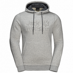 Пуловер мужский Jack Wolfskin Winter Logo Hoody M grey heather