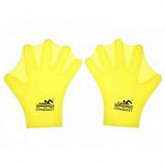 Аква-перчатки-лопатки силиконовые Zez Sport SP01-RT5 yellow