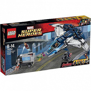 Конструктор LEGO Городская погоня на Квинджете Мстителей 76032