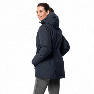 Куртка женская Jack Wolfskin North Ice Parka W midnight blue