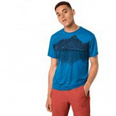 Футболка мужская Jack Wolfskin Peak Graphic T M brilliant blue