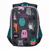 Рюкзак школьный GRIZZLY RG-969-2 /3 dark grey