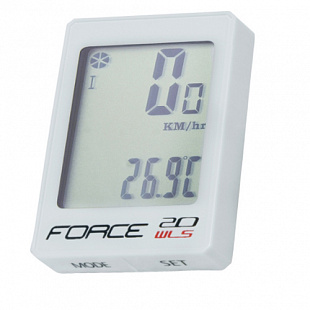 Велокомпьютер Force Wls 39132 white