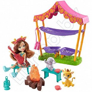 Игровой набор Enchantimals Кемпинг в саванне (GTM46 GTM33)