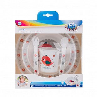 Детский обеденный набор Canpol babies 12м+ (4/401_red) red