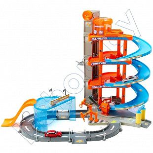 Игровой набор Bburago Street Fire Паркинг 4-х уровневый Mega Dealer Showroom (18-30031)