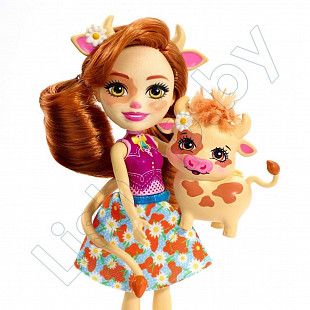 Кукла Enchantimals Кейли и теленок Кардл (FNH22 FXM77)