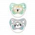 Пустышка Canpol babies Exotic Animals Силиконовая Ортодонтическая 18+ мес., 2 шт. (23/922_gre) grey
