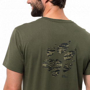 Футболка мужская Jack Wolfskin Rebel T M woodland green