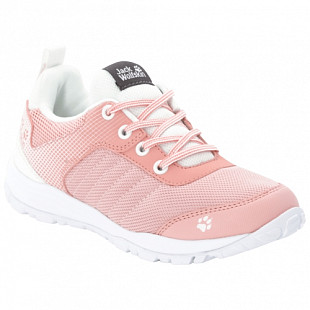 Кроссовки детские Jack Wolfskin Cascade Low K white / light pink