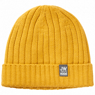 Шапка Jack Wolfskin 365 Stormlock Rip Knit Cap burly yellow XT 1908331-3802