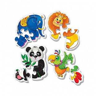 Беби пазлы Vladi Toys Зоопарк VT1106-50