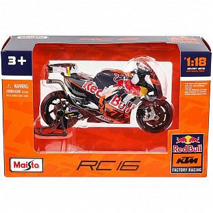 Мотоцикл Maisto 1:18 Red Bull KTM Factory Racing 2023 (34393) #43 (Jack Miller)