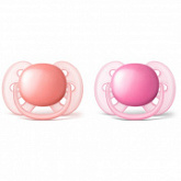 Пустышка силиконовая Philips Avent Ultra Soft 2 шт SCF213/22