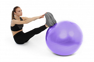 Мяч для фитнеса Bradex Фитбол-65 с насосом SF 0718 purple