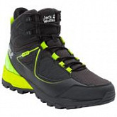 Водонепроницаемые кроссовки мужские Jack Wolfskin Cascade Hike Xt Texapore Mid M black / lime