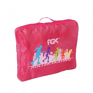 Раздвижные роликовые коньки RGX Yuppie Pink (светящиеся колеса)