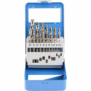 Набор сверл по металлу Зубр Эксперт HSS-Co 1 - 10 мм 19 шт 29626-H19-M
