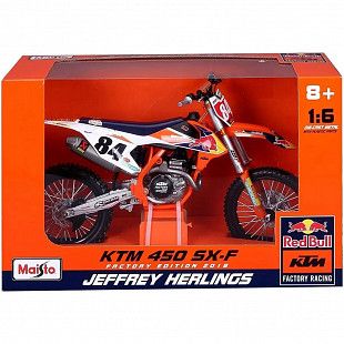 Мотоцикл Maisto 1:6 Red Bull KTM Supercross SX450 2018 (32228) #84 Jeffrey Herlings