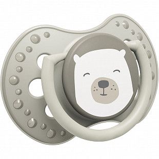 Пустышка силиконовая 0-3 мес. симметричной формы, динамическая LOVI Buddy Bear (22/863_new) 2 шт.