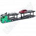 Автовоз Bburago Mercedes Benz Actros + машинка Bburago Ford Focus Combi (18-31456/18-31459) green