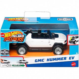Машинка Hot Wheels 1:43 Pullbacks GMC Hummer EV (HPR70 HPT04 HWH41)