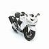 Мотоцикл Maisto 1:12 Kawasaki ZX-14R (31101) black/white